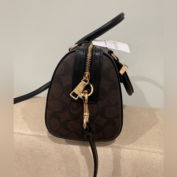 Coach Rowan Satchel Bag In Signature Canvas NWT - Picture 6 of 9